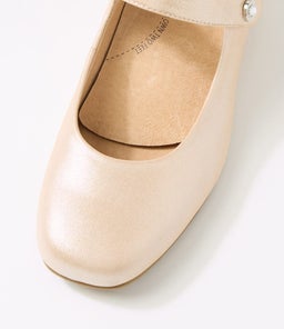 KITTY W ZR NUDE SHIMMER LEATHER