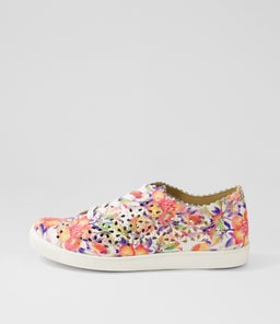DIMA XF ZR ORANGE FLORAL LEATHER