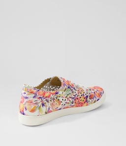 DIMA XF ZR ORANGE FLORAL LEATHER