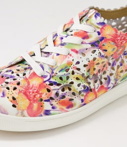 DIMA XF ZR ORANGE FLORAL LEATHER