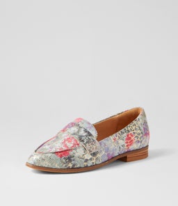 ORETA XW ZR BLACK FLORAL LEATHER