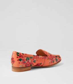 ORETA XW ZR MELON VINTAGE FLORAL LEATHER
