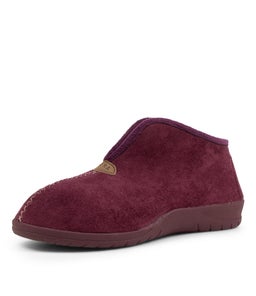 CUDDLES W ZR MULBERRY BERRY FUR MICROSUEDE