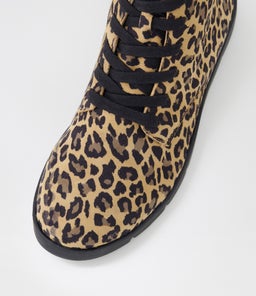 MANILA W ZR CAMEL LEOPARD SUEDE