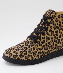 MANILA W ZR CAMEL LEOPARD SUEDE