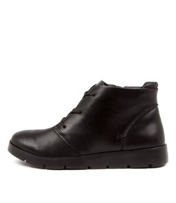 MELBOURNE W ZR BLACK LEATHER
