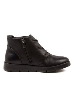 MELBOURNE W ZR BLACK LEATHER