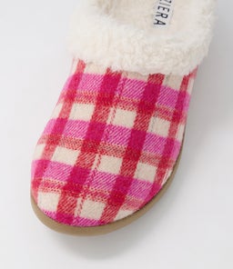 FIFI XW ZR FUCHSIA&RED CHECK FABRIC