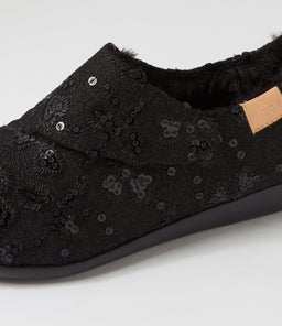 FLISS XW ZR BLACK SEQUIN FLORAL FABRIC