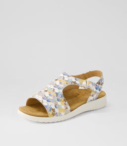 BASMA XW ZR BLUE BUBBLES WHITE SOLE LEATHER