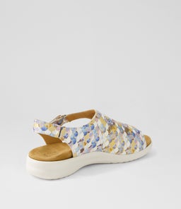BASMA XW ZR BLUE BUBBLES WHITE SOLE LEATHER