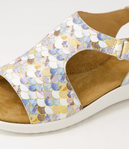 BASMA XW ZR BLUE BUBBLES WHITE SOLE LEATHER