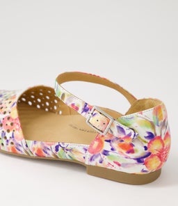 CARROLE XF ZR ORANGE FLORAL LEATHER