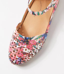 CARROLE XF ZR WHITE&BRIGHT FLOWER LEATHER