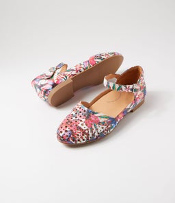 CARROLE XF ZR WHITE&BRIGHT FLOWER LEATHER