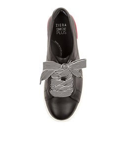 ASHLEEN W ZR BLACK LEATHER