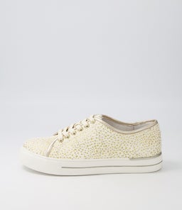 ASHLEEN W ZR WHITE&PALE GOLD DOT MULTI