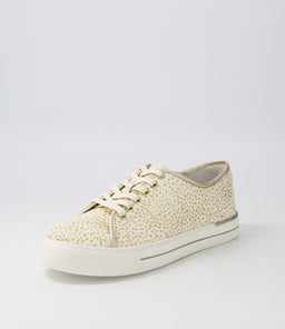 ASHLEEN W ZR WHITE&PALE GOLD DOT MULTI