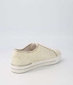 ASHLEEN W ZR WHITE&PALE GOLD DOT MULTI
