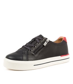AUDRY W ZR NAVY RED LEATHER