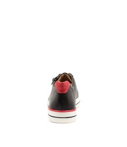 AUDRY W ZR NAVY RED LEATHER