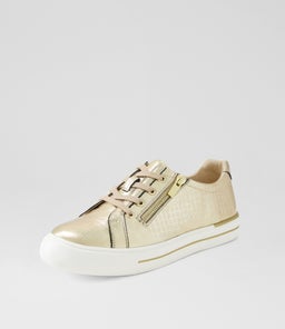 AUDRY W ZR GOLD SQUARES LEATHER