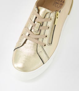 AUDRY W ZR GOLD SQUARES LEATHER