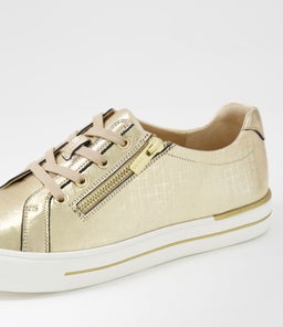 AUDRY W ZR GOLD SQUARES LEATHER