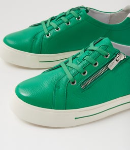 AUDRY W ZR BRIGHT EMERALD WHITE LEATHER
