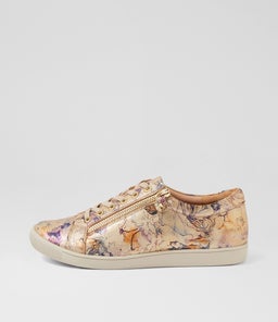 DIANN XF ZR GOLD VINTAGE FLORAL LEATHER