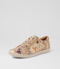 DIANN XF ZR GOLD VINTAGE FLORAL LEATHER