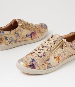 DIANN XF ZR GOLD VINTAGE FLORAL LEATHER