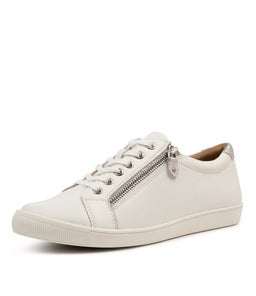 DIANN XF ZR WHITE SILVER LEATHER