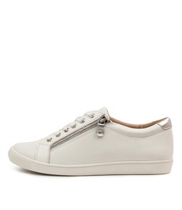 DIANN XF ZR WHITE SILVER LEATHER