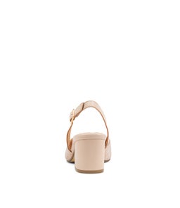 VEERA XW ZR ROSE SATIN METAL PALE PINK LEATHER