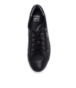 AYLEEN W ZR BLACK LEATHER