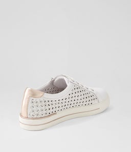 AYLEEN W ZR WHITE PALE ROSE GOLD LEATHER