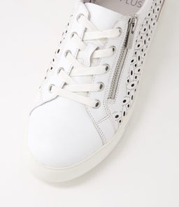 AYLEEN W ZR WHITE PALE ROSE GOLD LEATHER