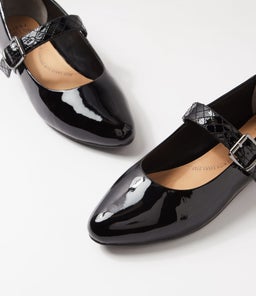 LOJAS XW ZR BLACK PATENT LEATHER