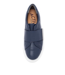 POPPIES XF ZR NAVY LEATHER