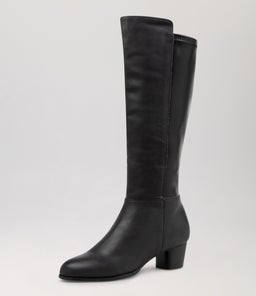 GENTRYS W ZR BLACK LEATHER STRETCH SMOOTH