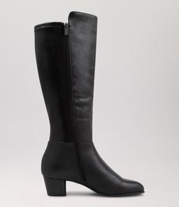 GENTRYS W ZR BLACK LEATHER STRETCH SMOOTH