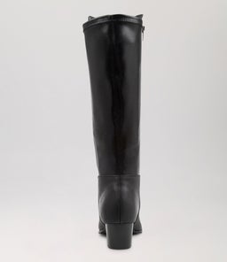 GENTRYS W ZR BLACK LEATHER STRETCH SMOOTH