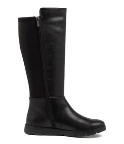 MONAKA W ZR BLACK BLACK LEATHER STRETCH