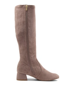 ZURY W ZR DK TAUPE STRETCH MICROSUEDE