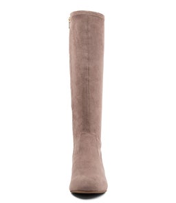 ZURY W ZR DK TAUPE STRETCH MICROSUEDE