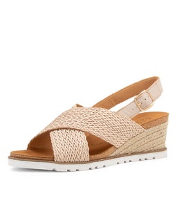 KAEME W ZR NUDE NUDE WEAVE LEATHER