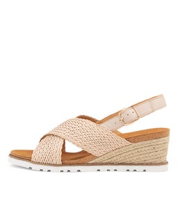 KAEME W ZR NUDE NUDE WEAVE LEATHER