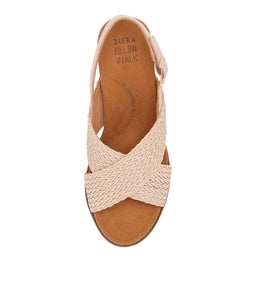 KAEME W ZR NUDE NUDE WEAVE LEATHER