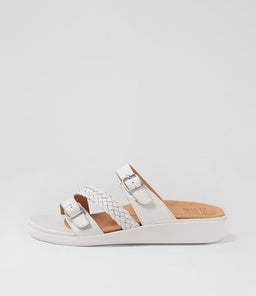 IANNA W ZR WHITE LEATHER